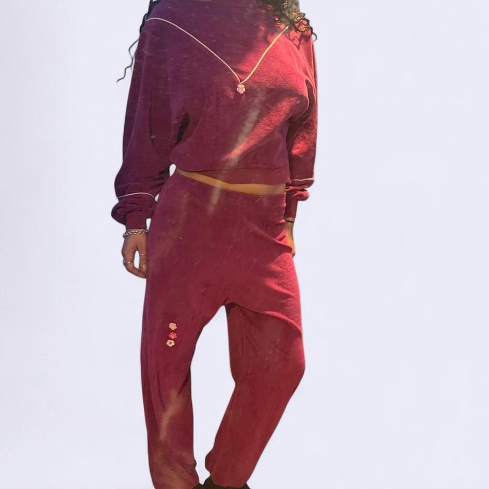 Red Two-Piece Lounge Set